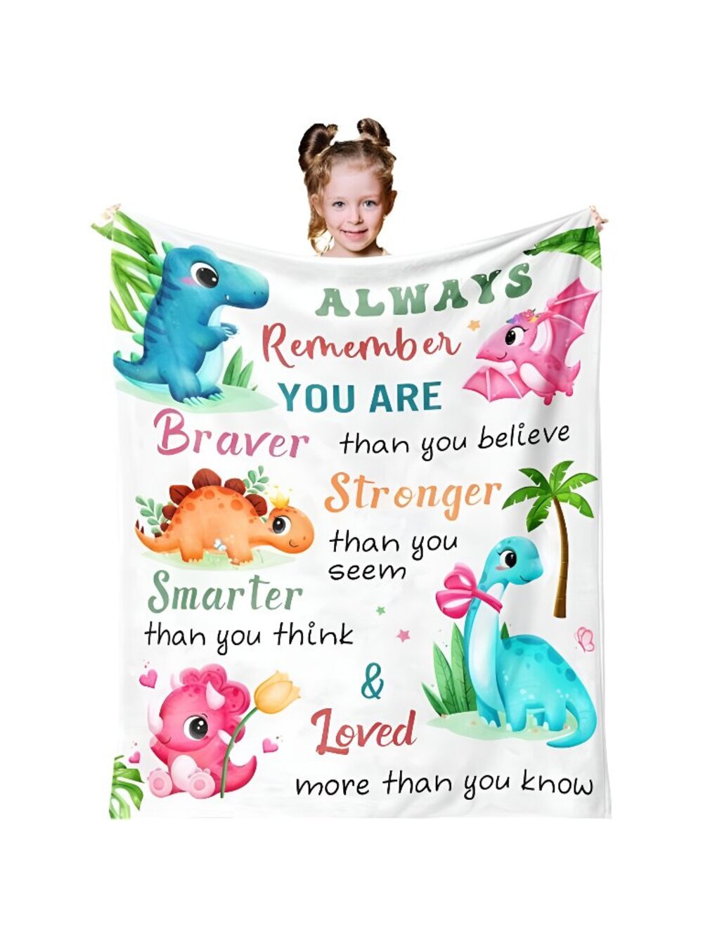Dinosaur Blanket, Dinosaur Gifts for Girls/Boys 50"X40", Birthday Gift for Kids